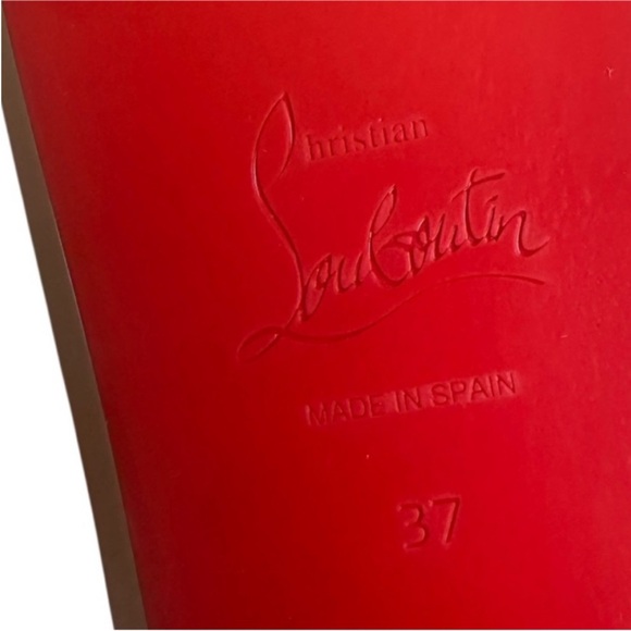 Christian Louboutin Mariza 130
black leather wedges RETAIL 945 - Picture 8 of 10